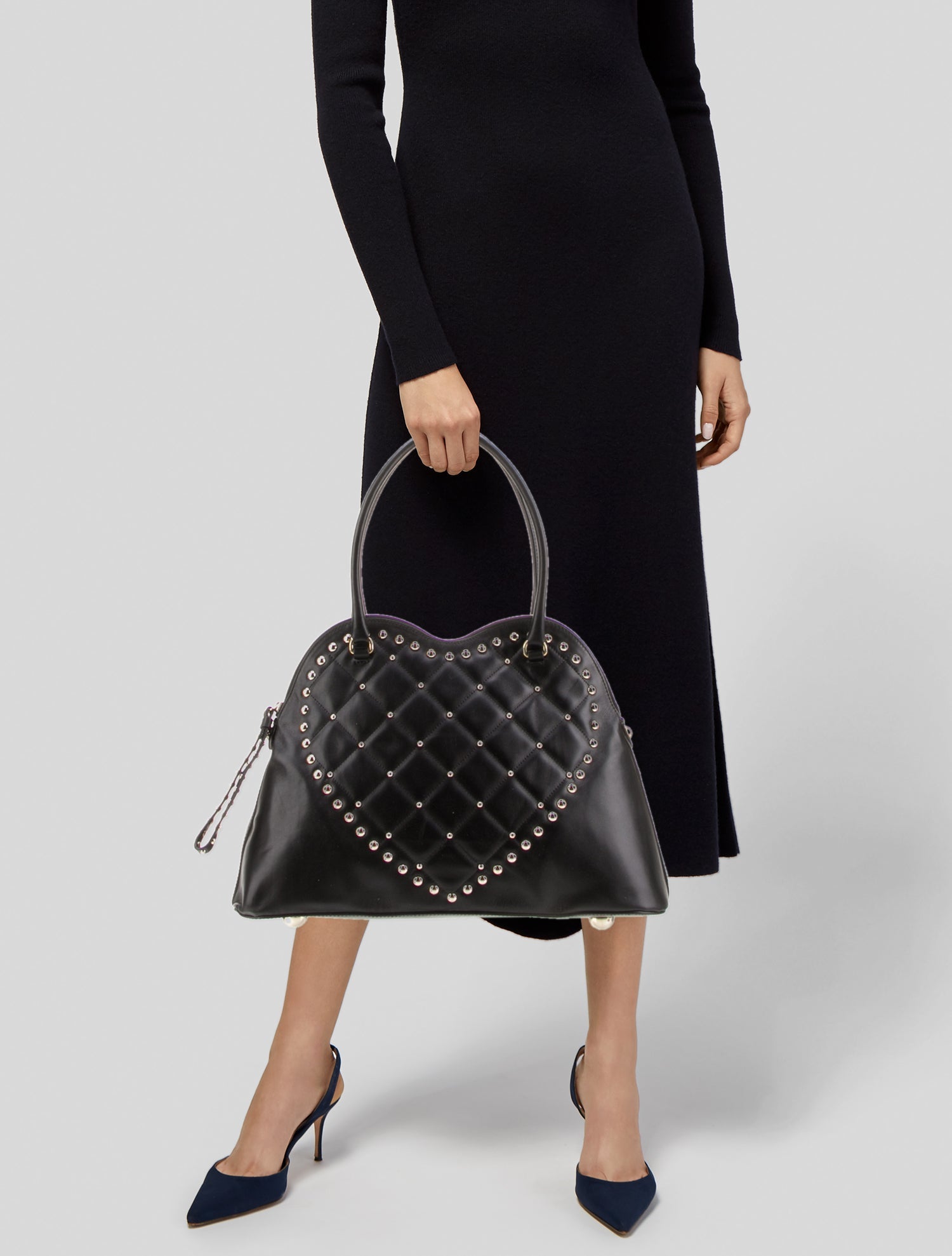 Moschino Leather Top Handle Bag w/ Tags