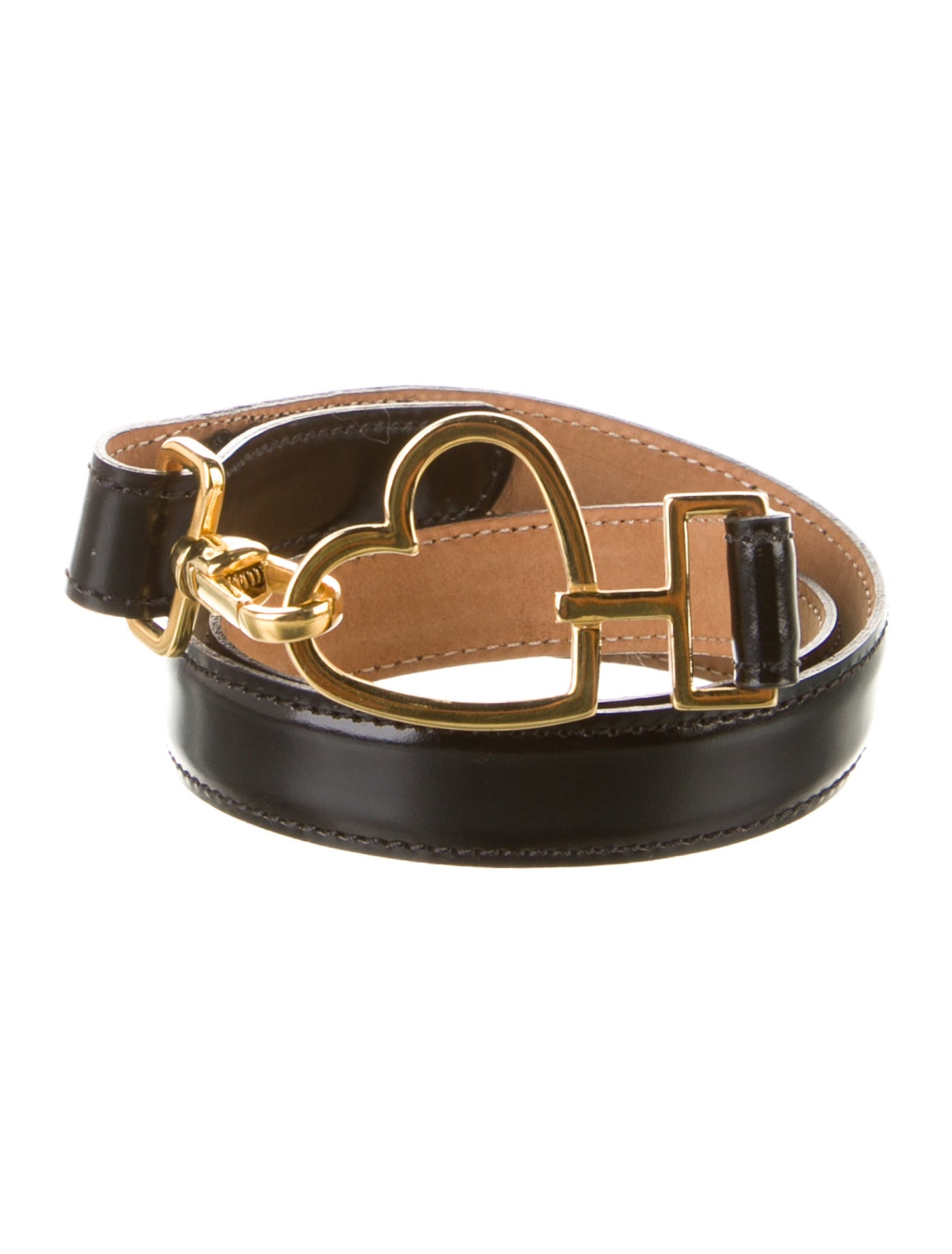 Moschino Skinny Leather Belt