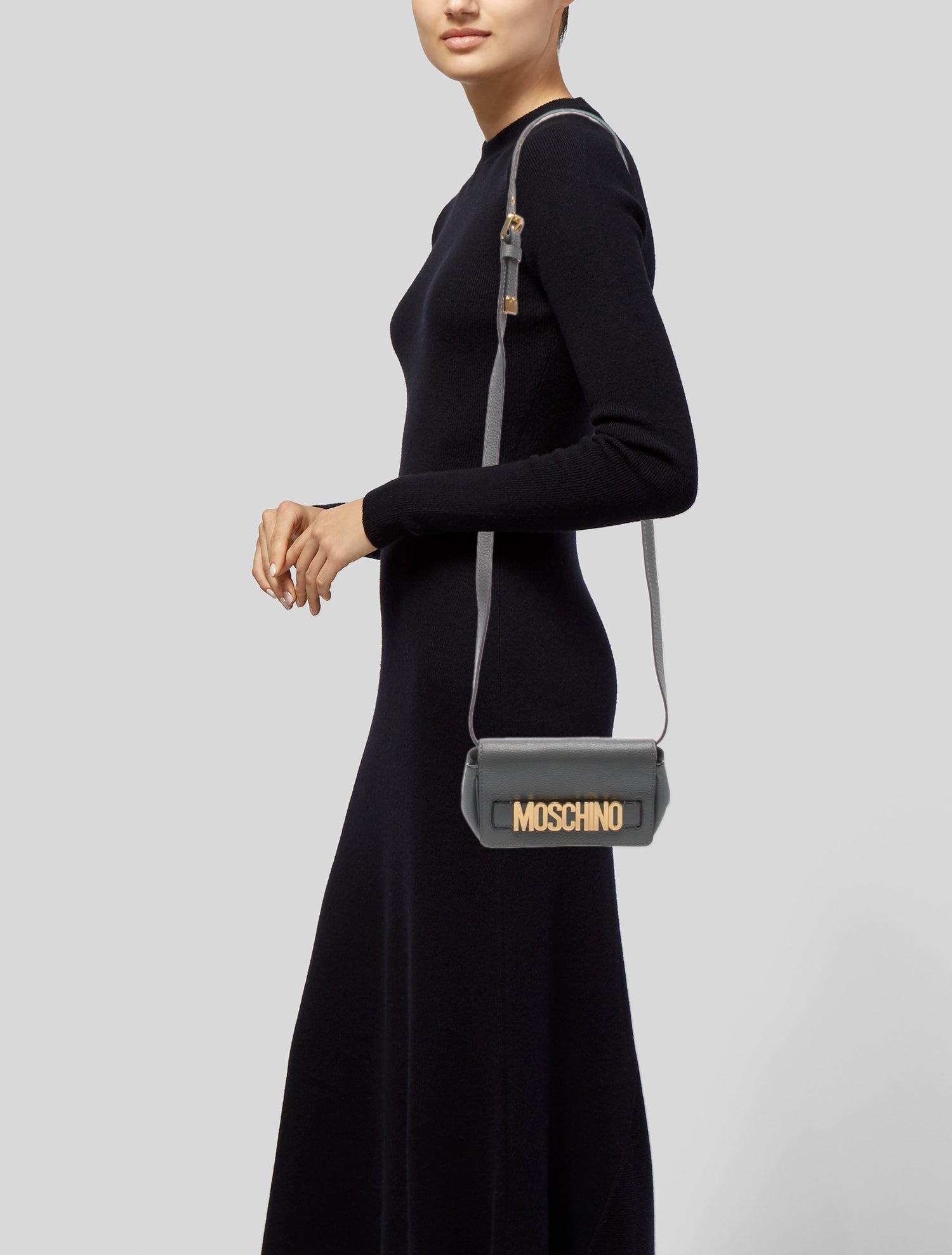 Moschino Leather Crossbody Bag