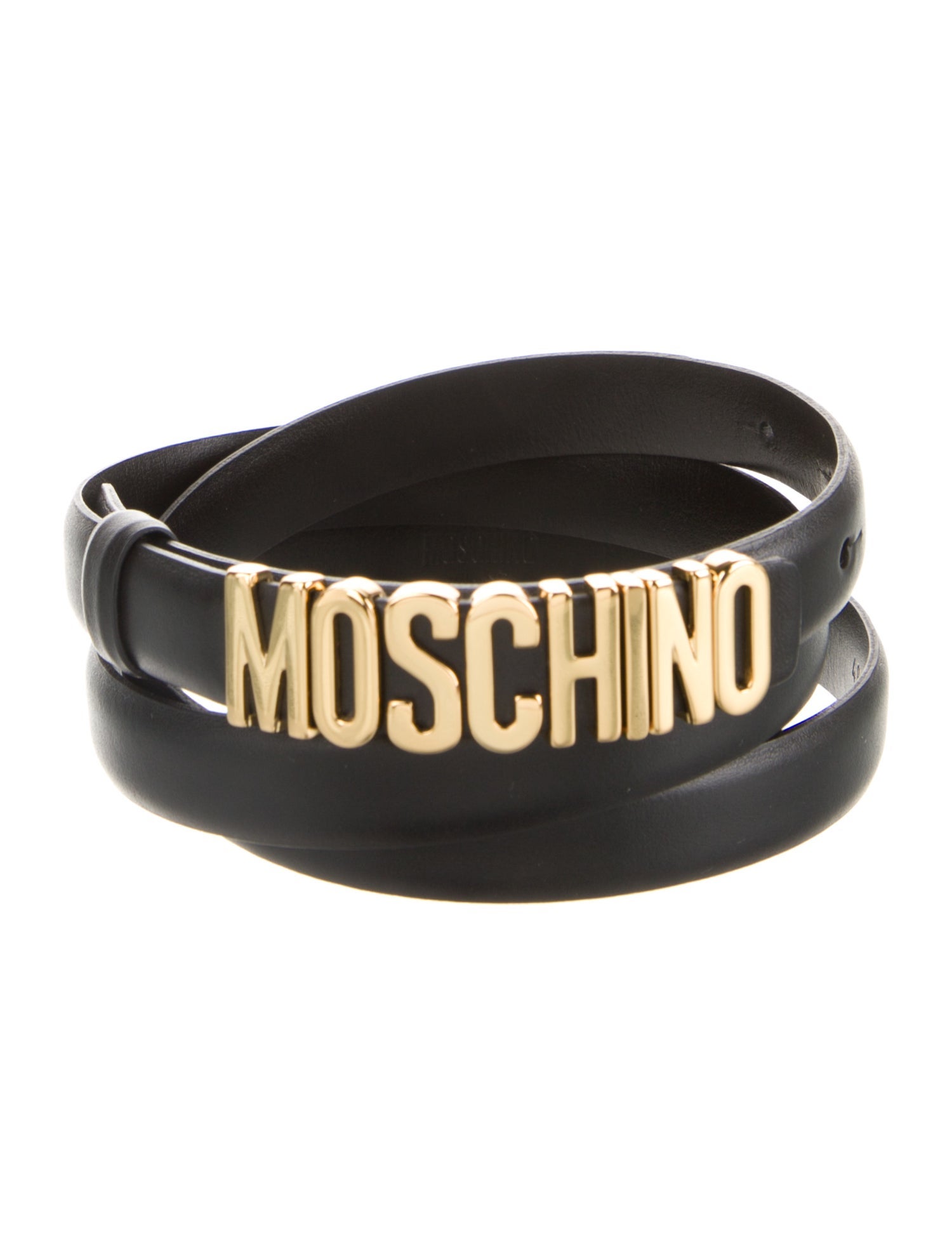 Moschino Skinny Leather Belt w/ Tags