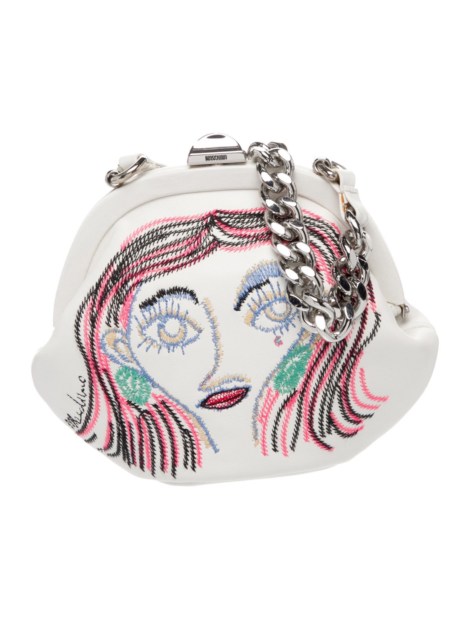 Moschino Leather Minaudière