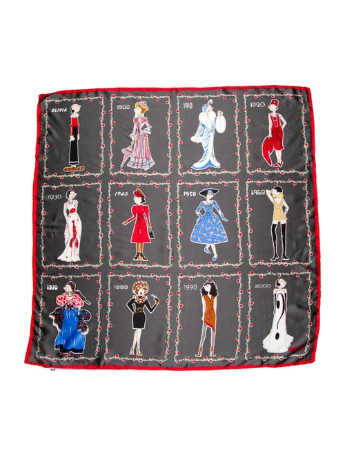 Moschino Silk Printed Scarf