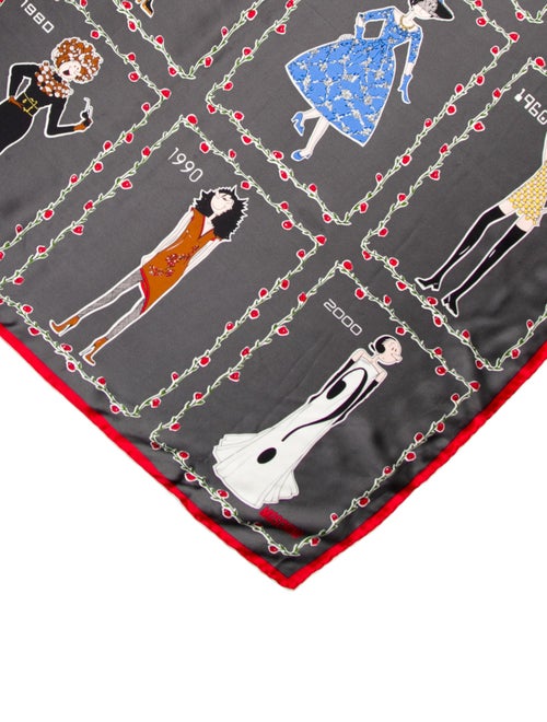 Moschino Silk Printed Scarf