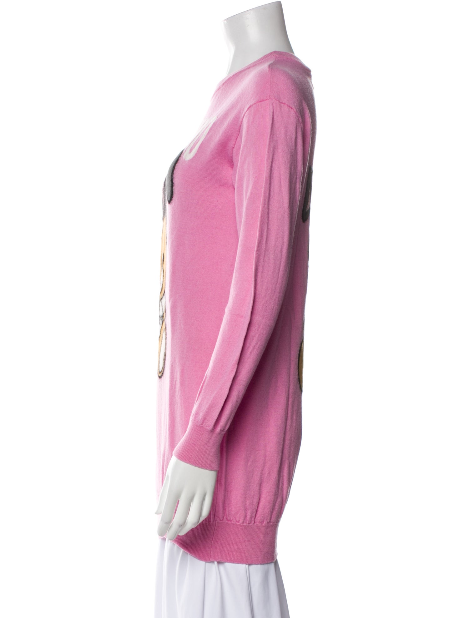 Moschino Couture Graphic Print Crew Neck Sweater