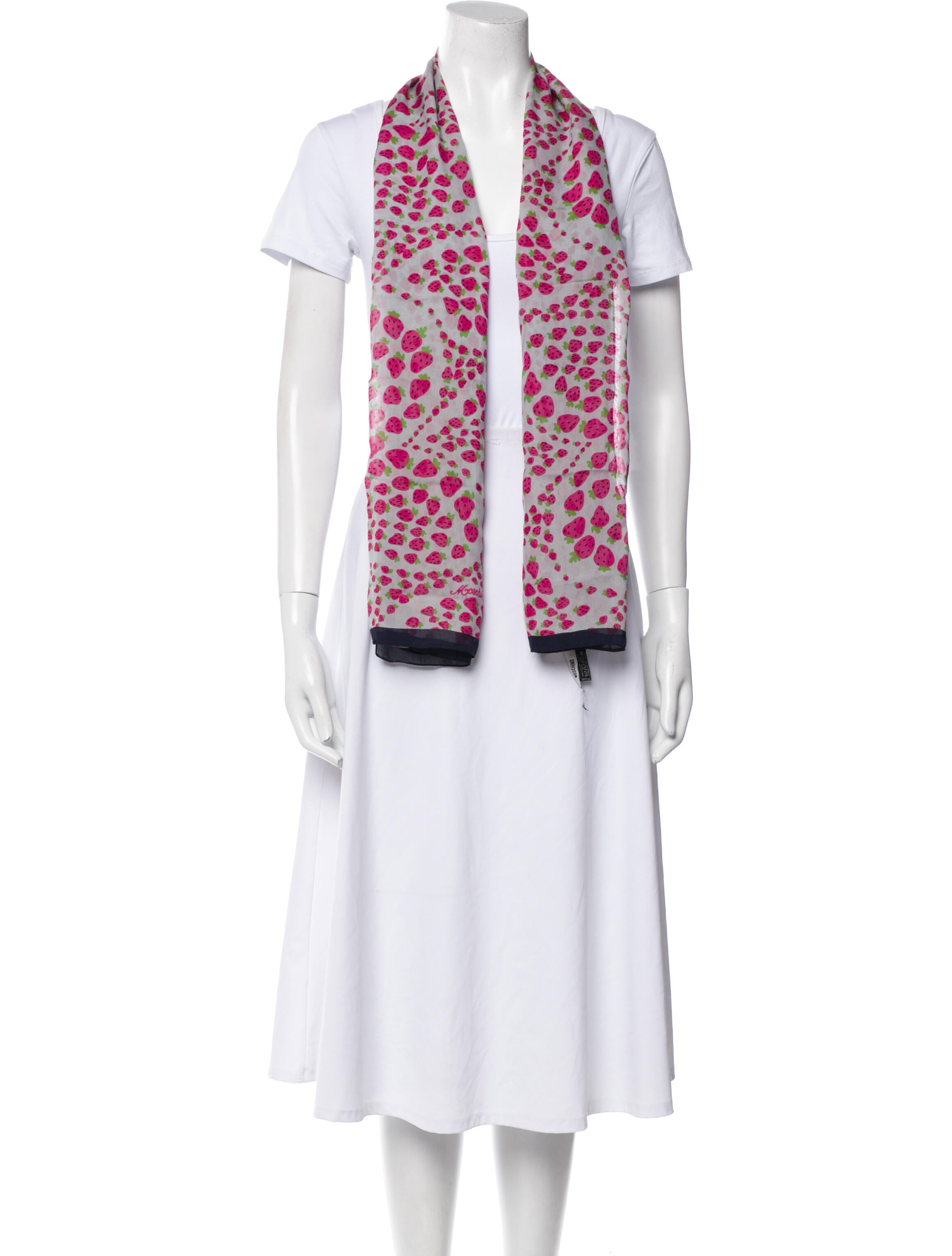 Moschino Silk Printed Scarf