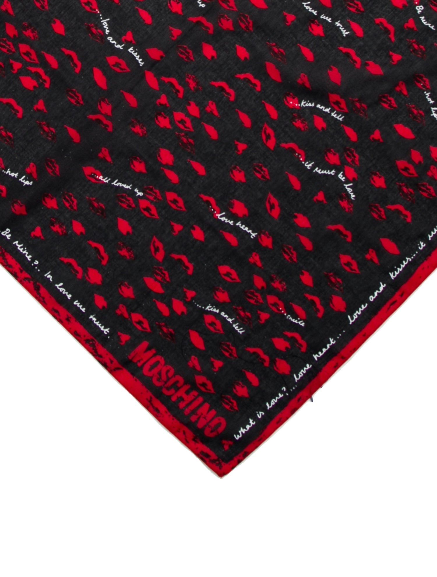 Moschino Canvas Printed Scarf w/ Tags