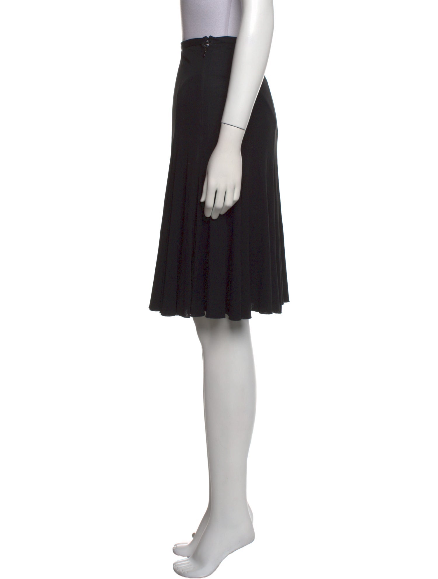 Moschino Pleated Accents Knee-Length Skirt