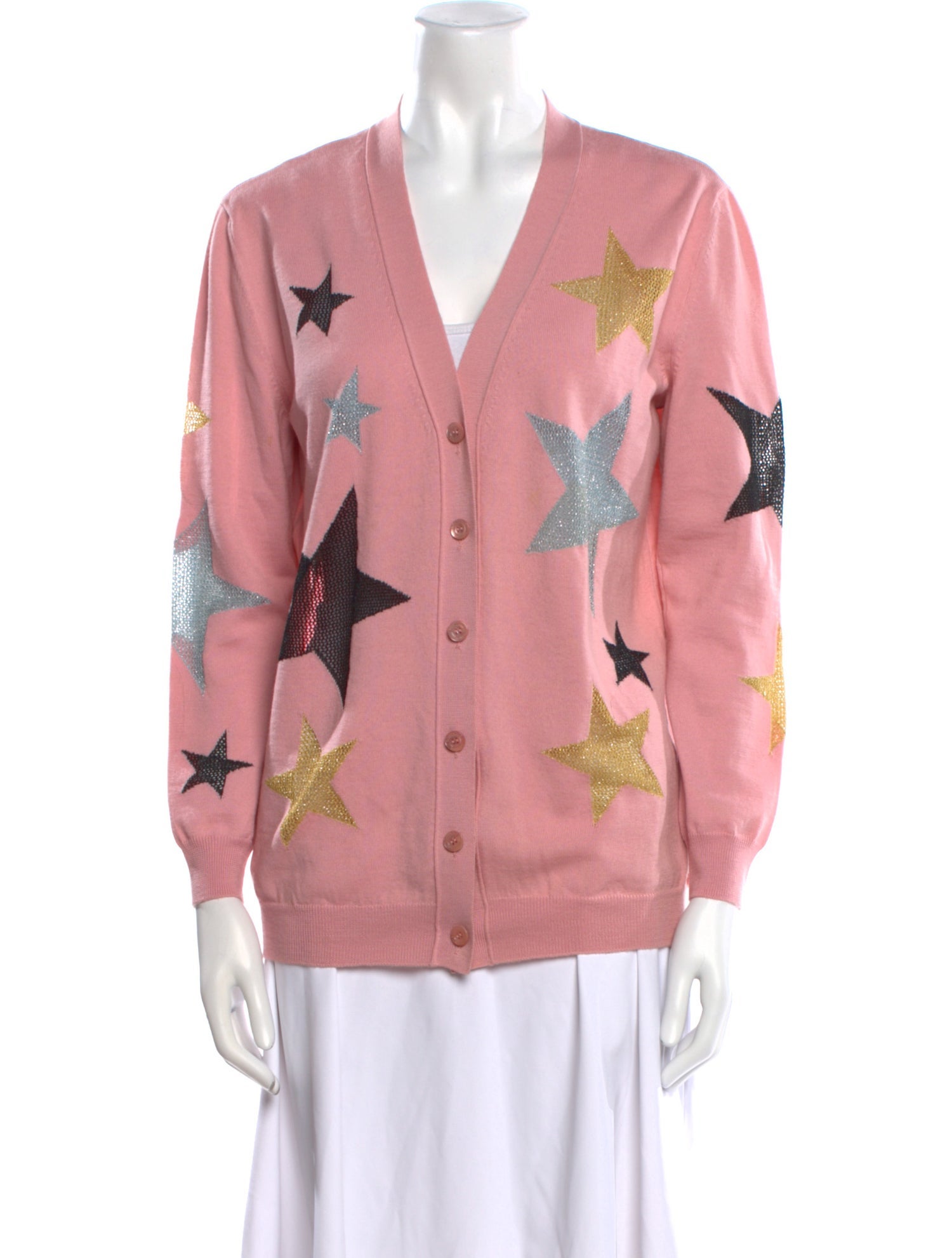 Boutique Moschino Virgin Wool Printed Sweater