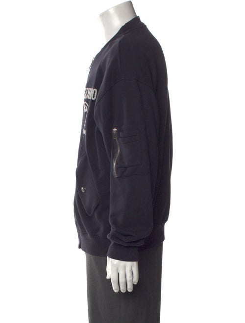 Moschino Graphic Print V-Neck Sweatshirt