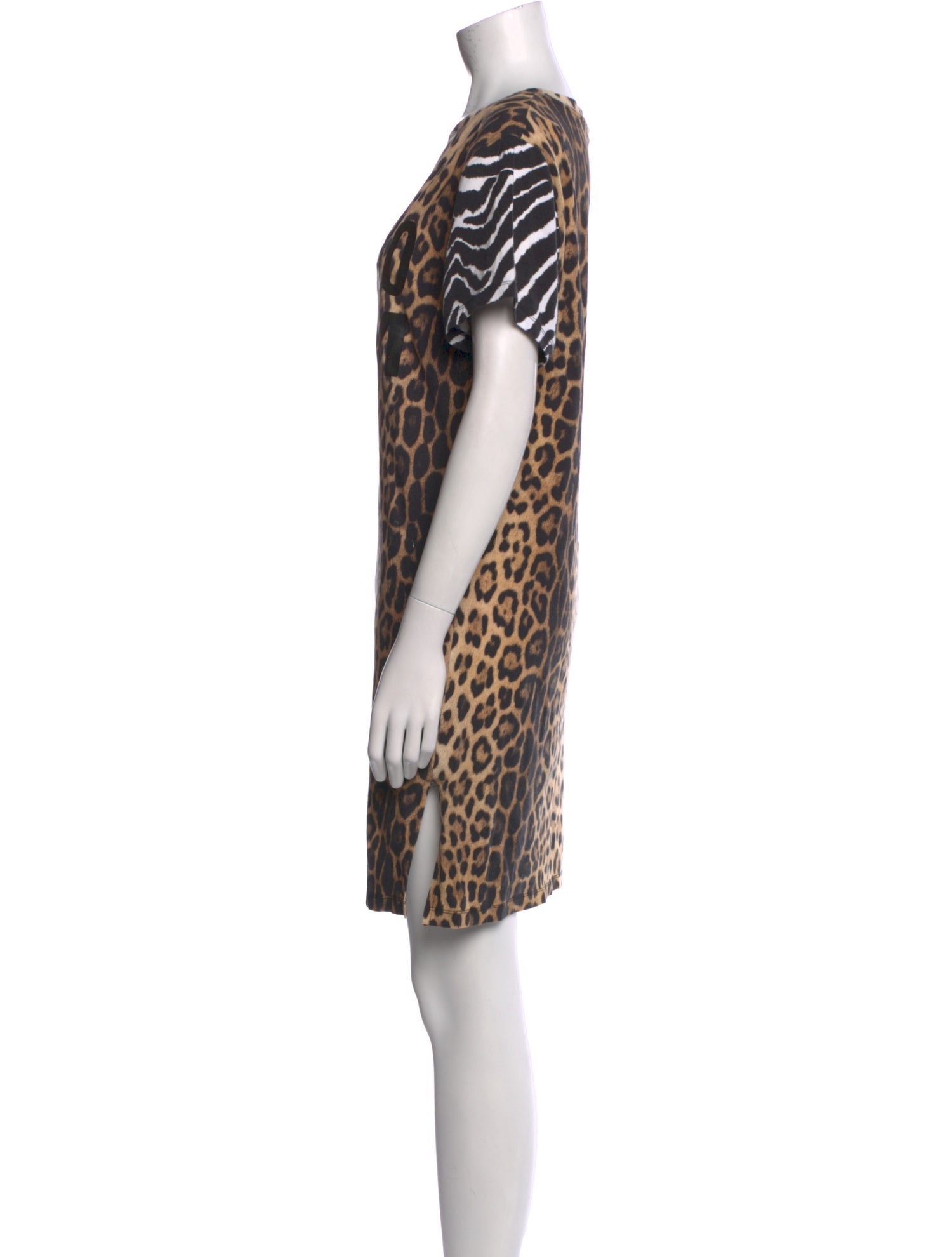 Moschino Animal Print Mini Dress