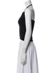 Moschino Halterneck Sleeveless Crop Top