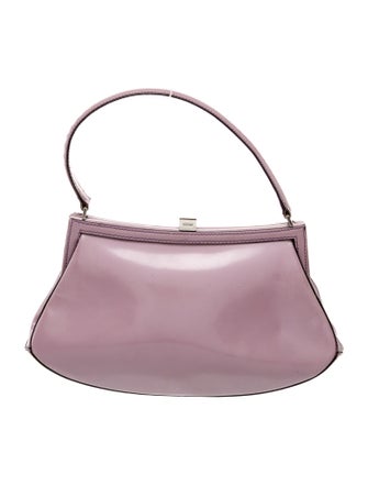 Moschino Patent Leather Top Handle Bag