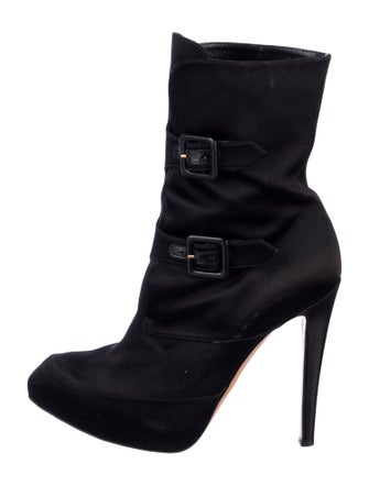 Moschino Satin Sock Boots