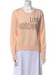 Moschino Virgin Wool Graphic Print Sweater