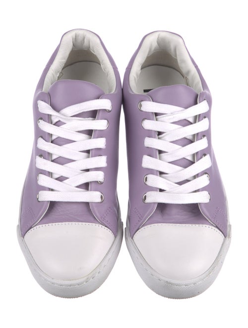 Moschino Signature Logo Leather Sneakers