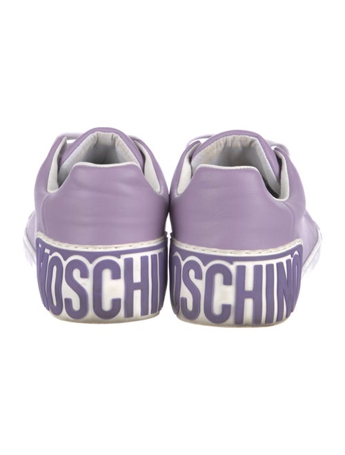 Moschino Signature Logo Leather Sneakers