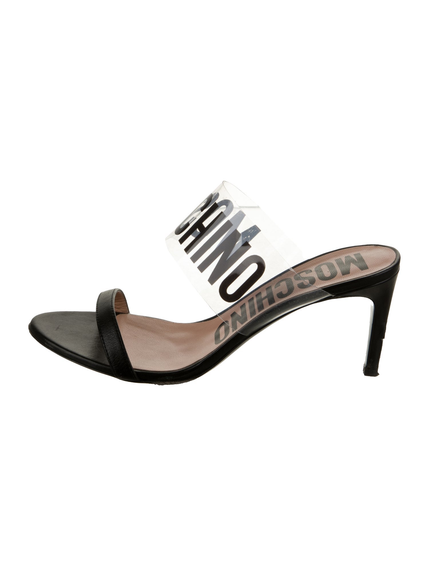 Moschino Leather Slides