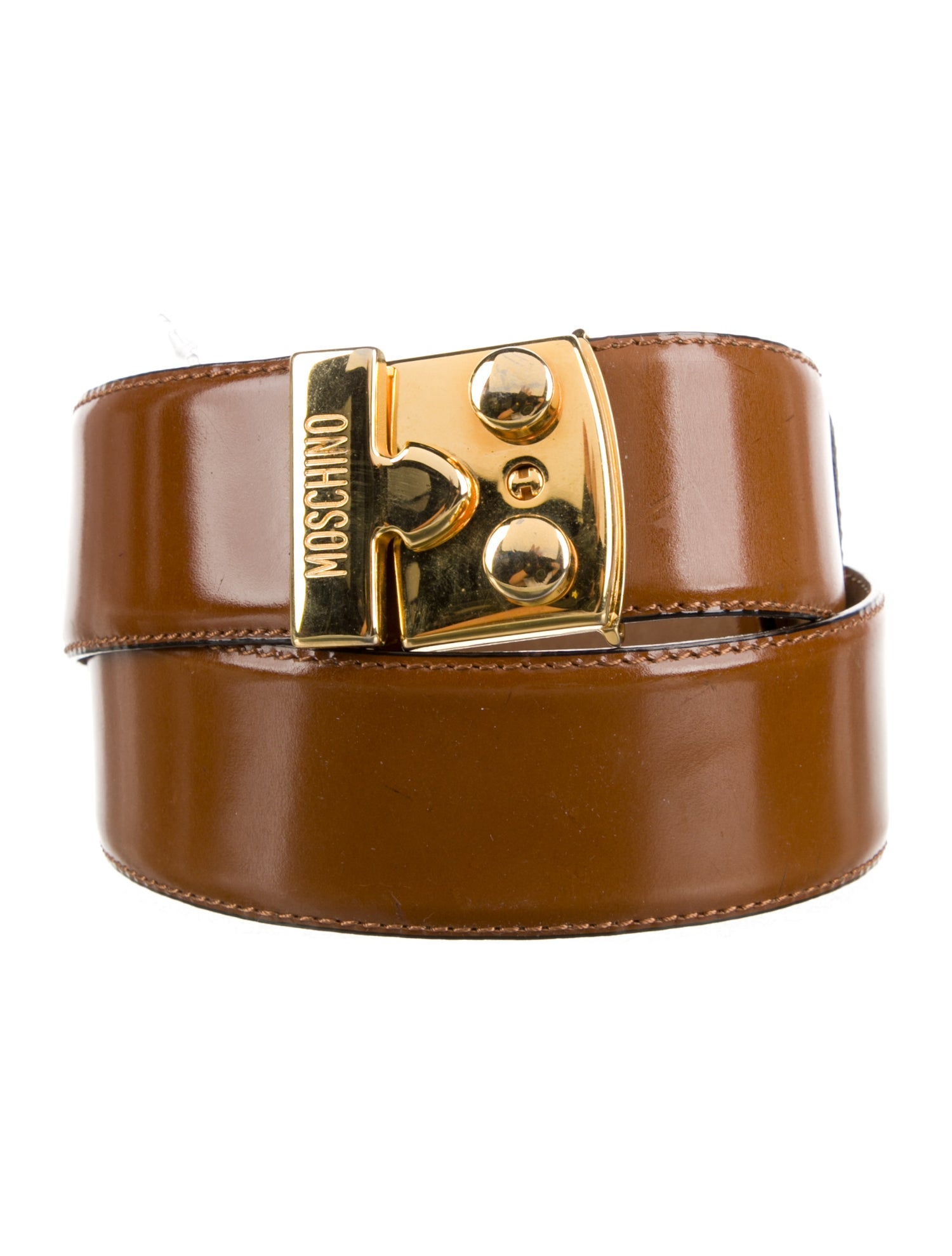 Moschino Skinny Leather Belt