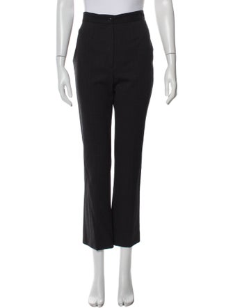 Moschino Couture Virgin Wool Straight Leg Pants