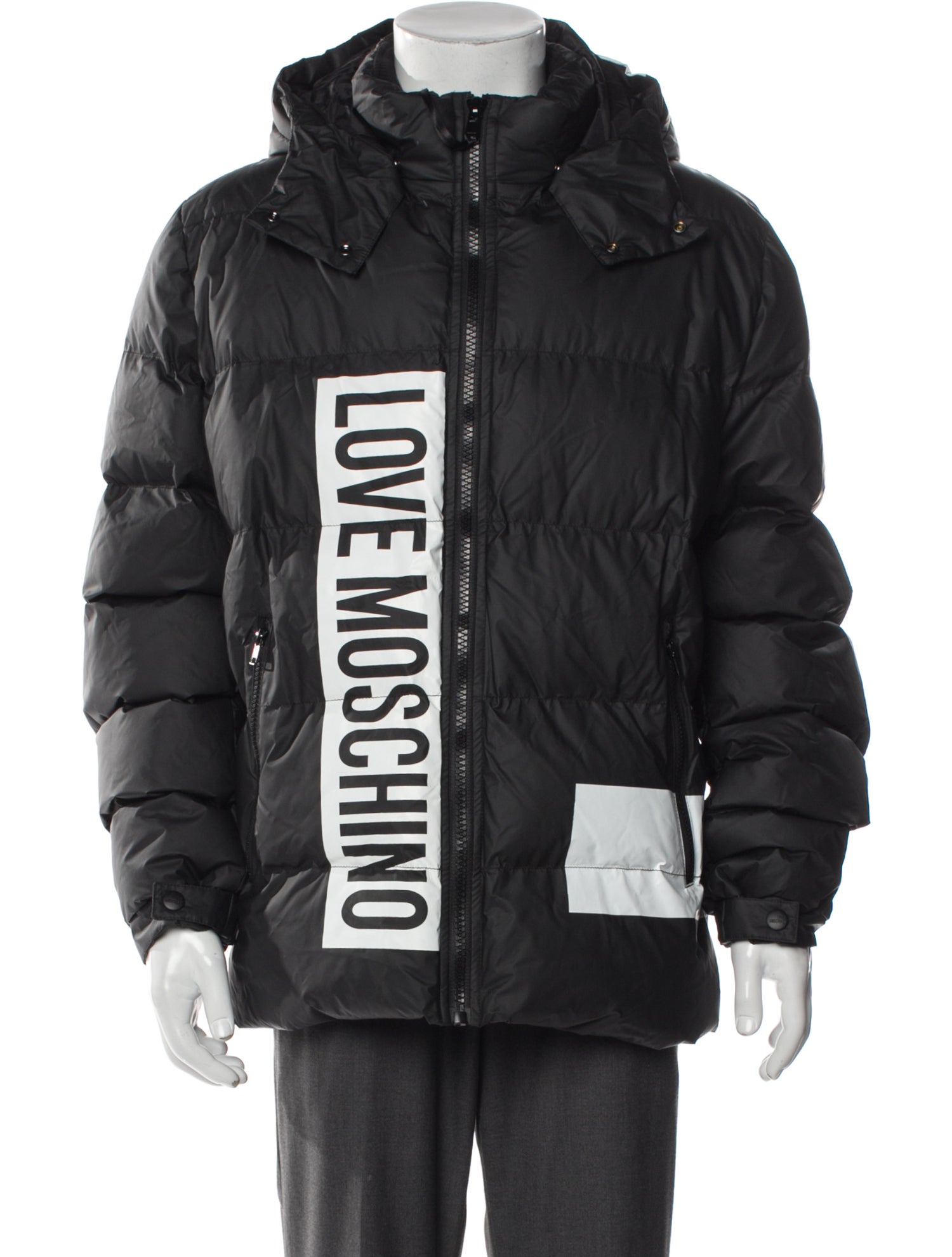 Moschino Graphic Print Puffer Coat w/ Tags
