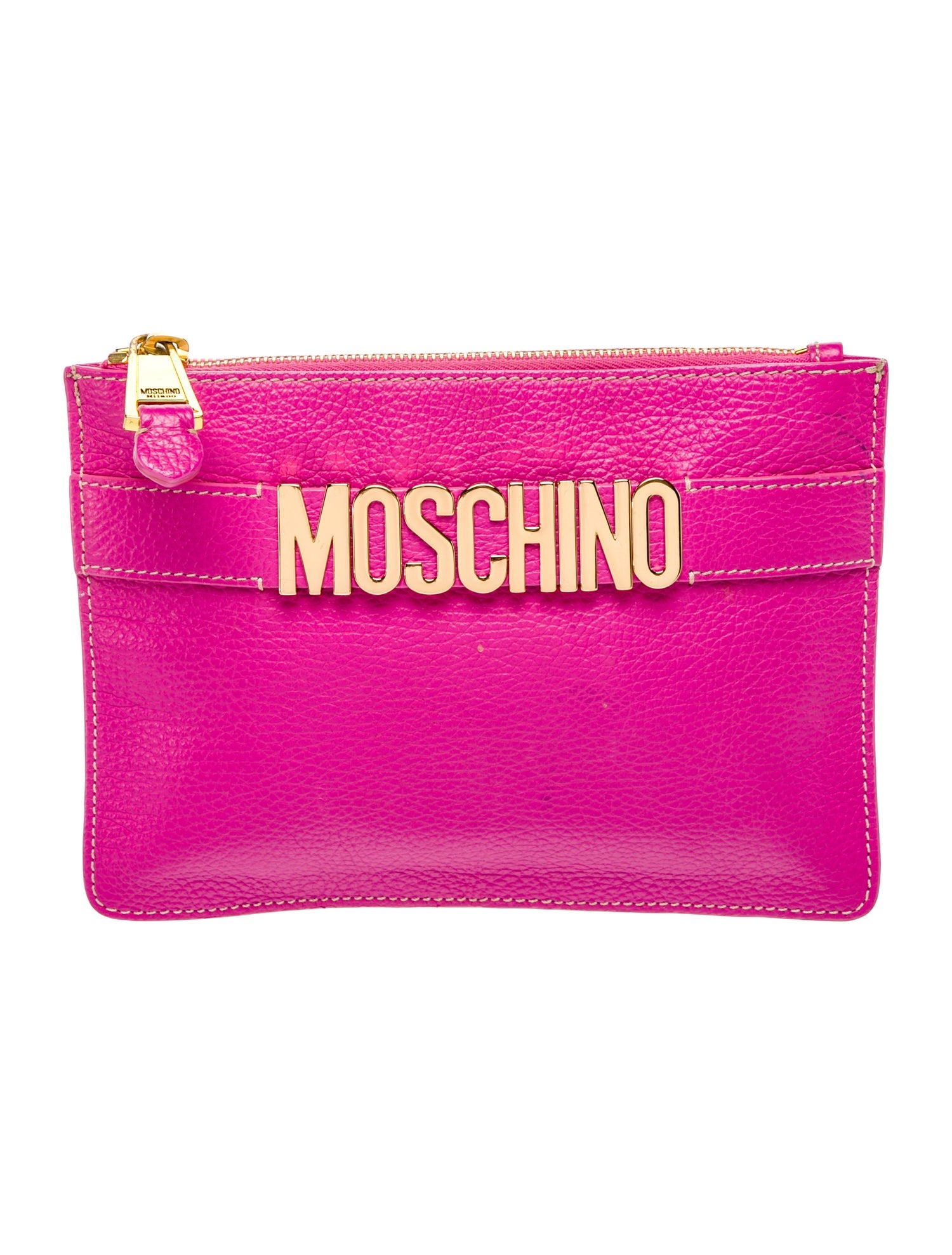 Moschino Leather Clutch