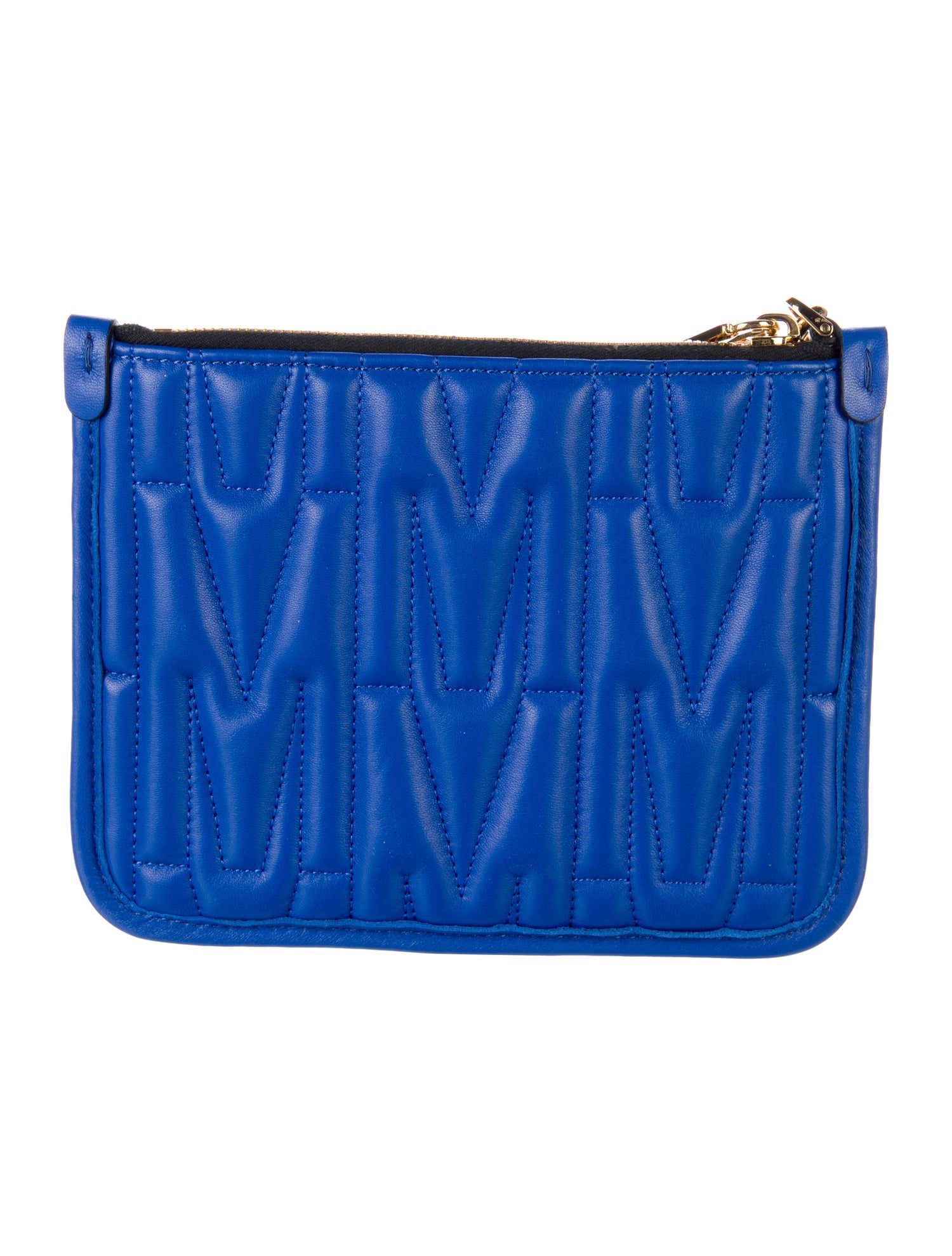 Moschino Leather Logo Cosmetic Bag