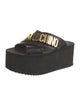 Moschino Leather Slides
