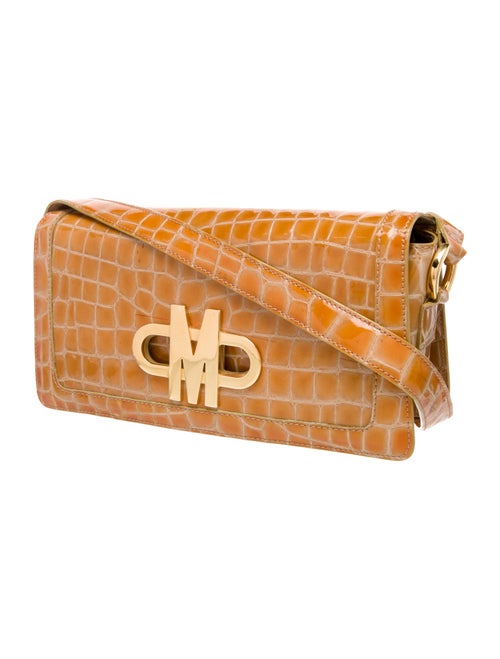 Moschino Embossed Leather Shoulder Bag