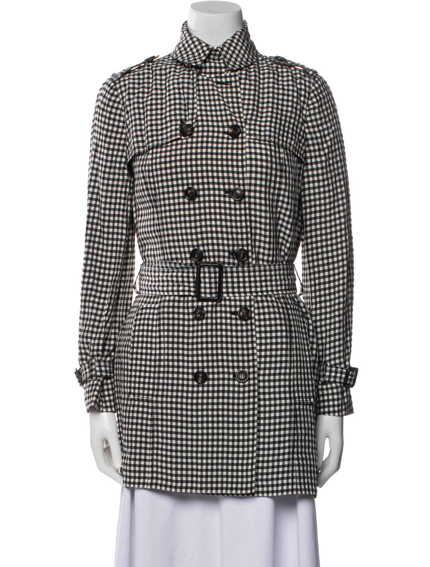 Moschino Plaid Print Utility Jacket