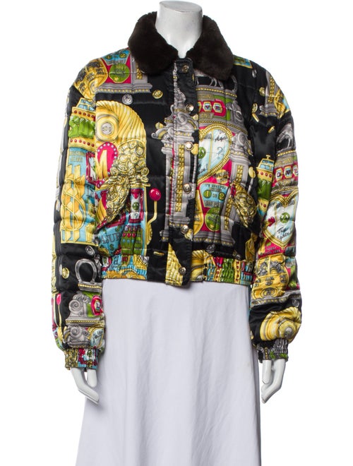 Moschino Printed Bomber Jacket
