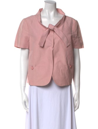 Moschino Cowl Neck Short Sleeve Blouse