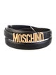 Moschino Skinny Leather Waist Belt