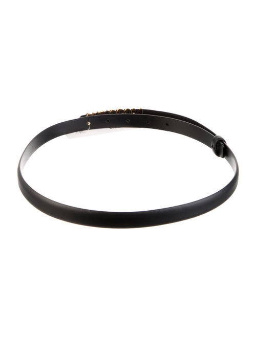 Moschino Skinny Leather Waist Belt