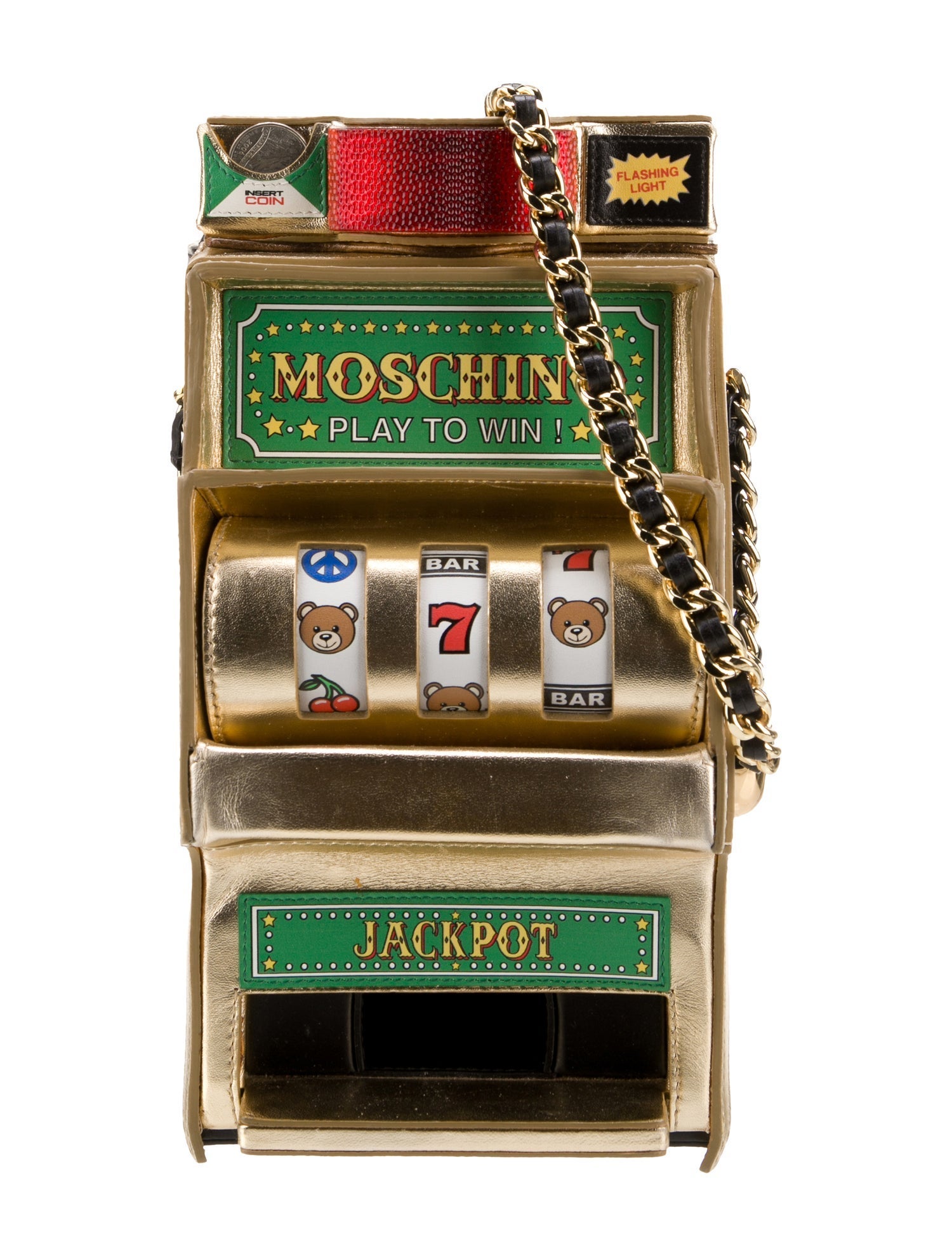 Moschino Leather Minaudière