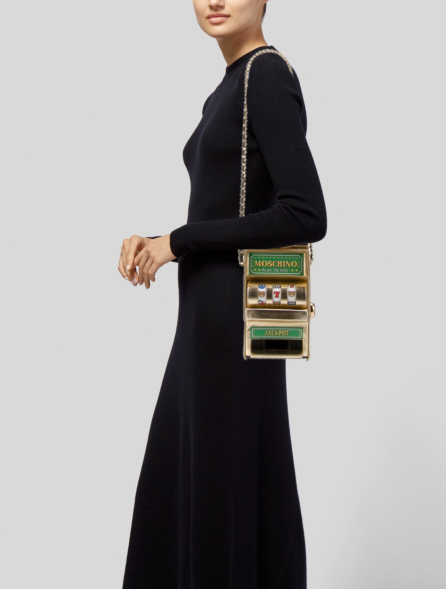 Moschino Leather Minaudière