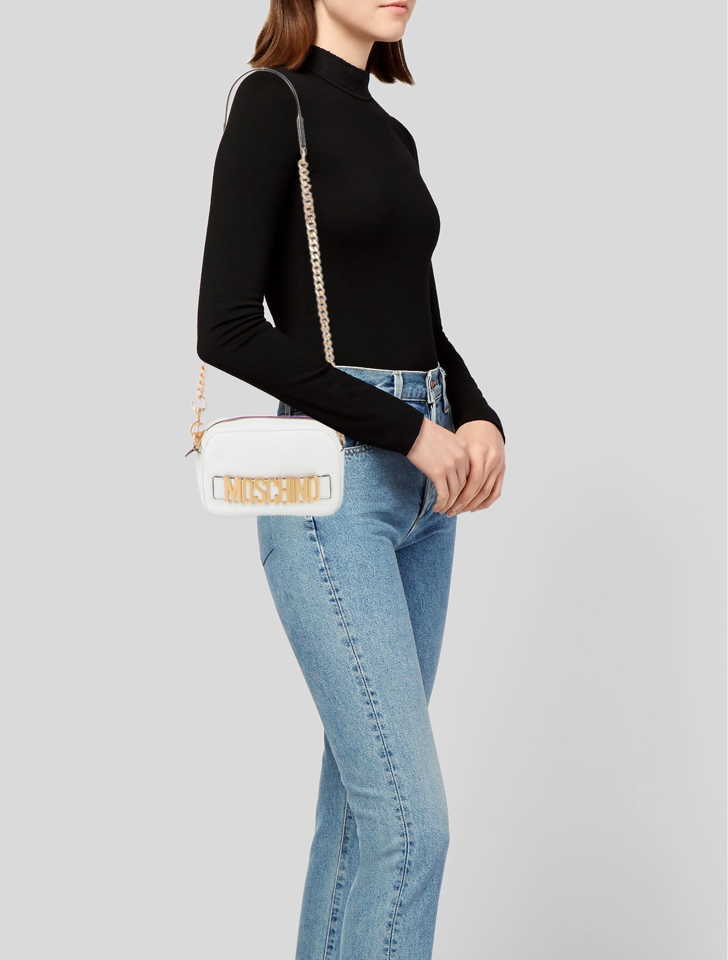 Moschino Leather Shoulder Bag w/ Tags