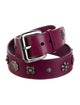 Moschino Leather Studded Accents Waist Belt