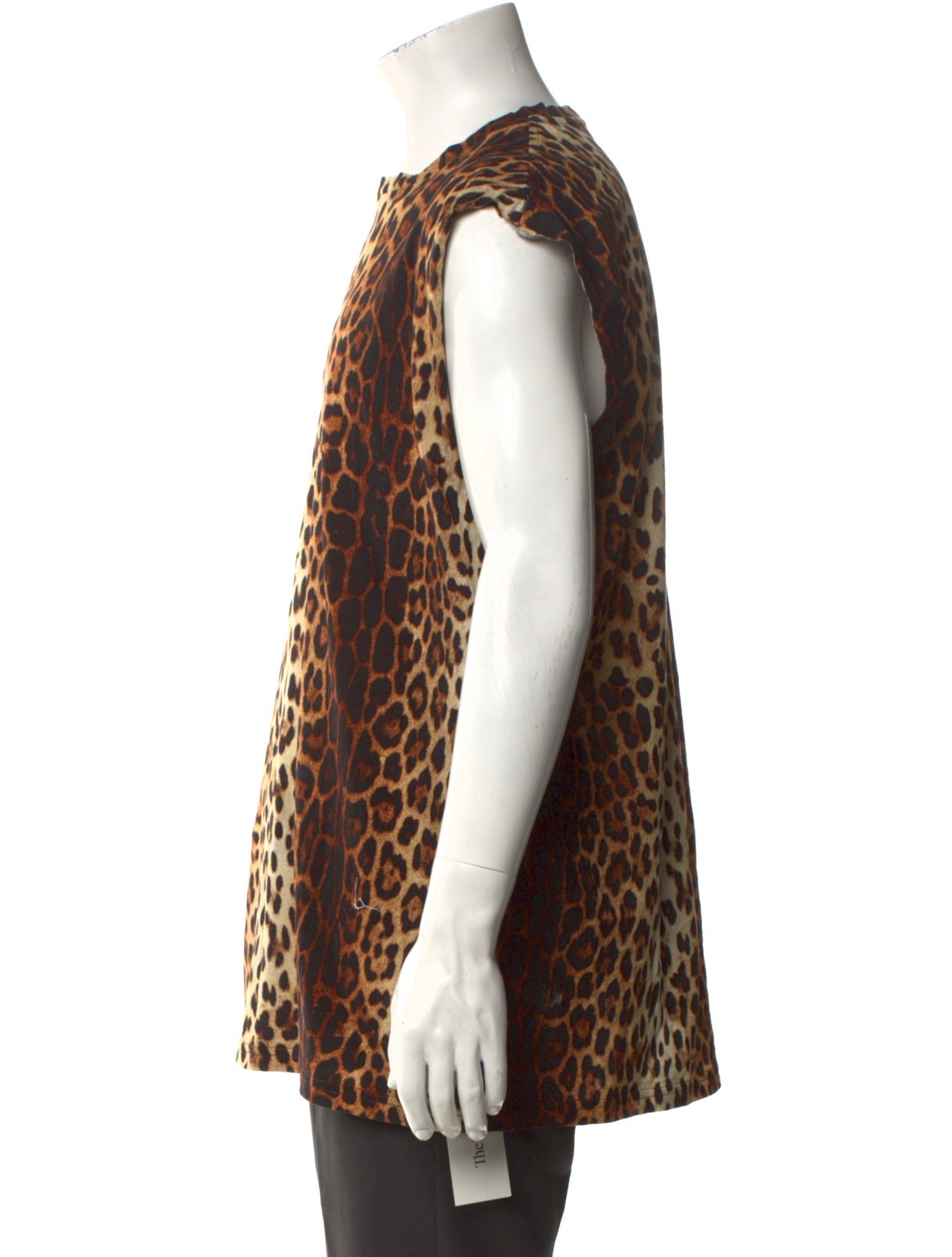 Moschino Animal Print Crew Neck Tank