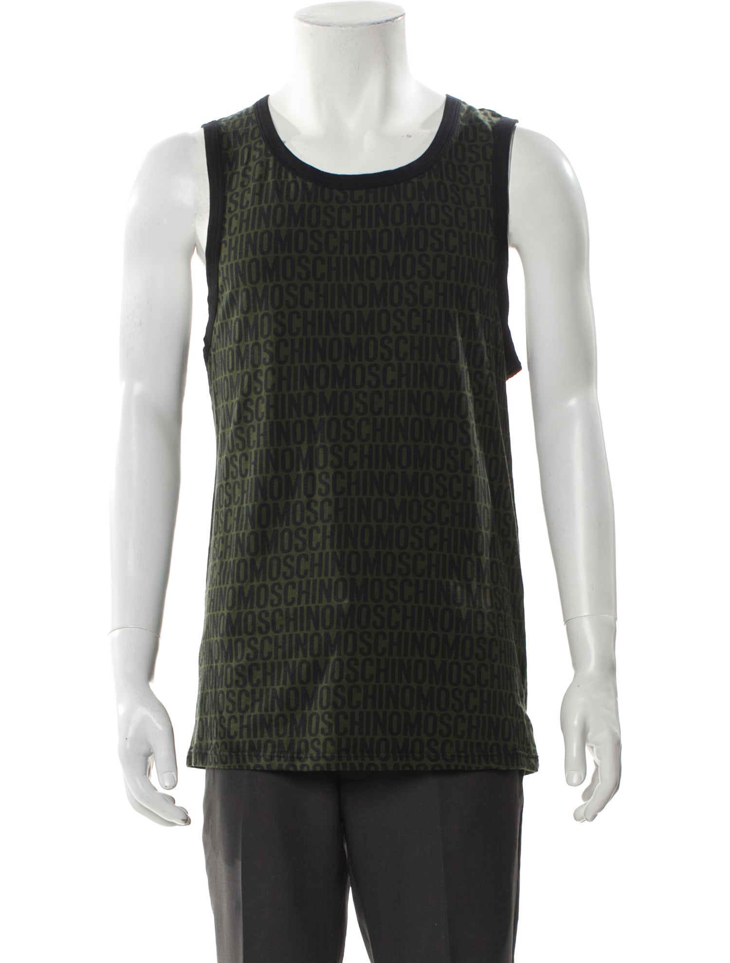 Moschino Scoop Neck Sleeveless Tank