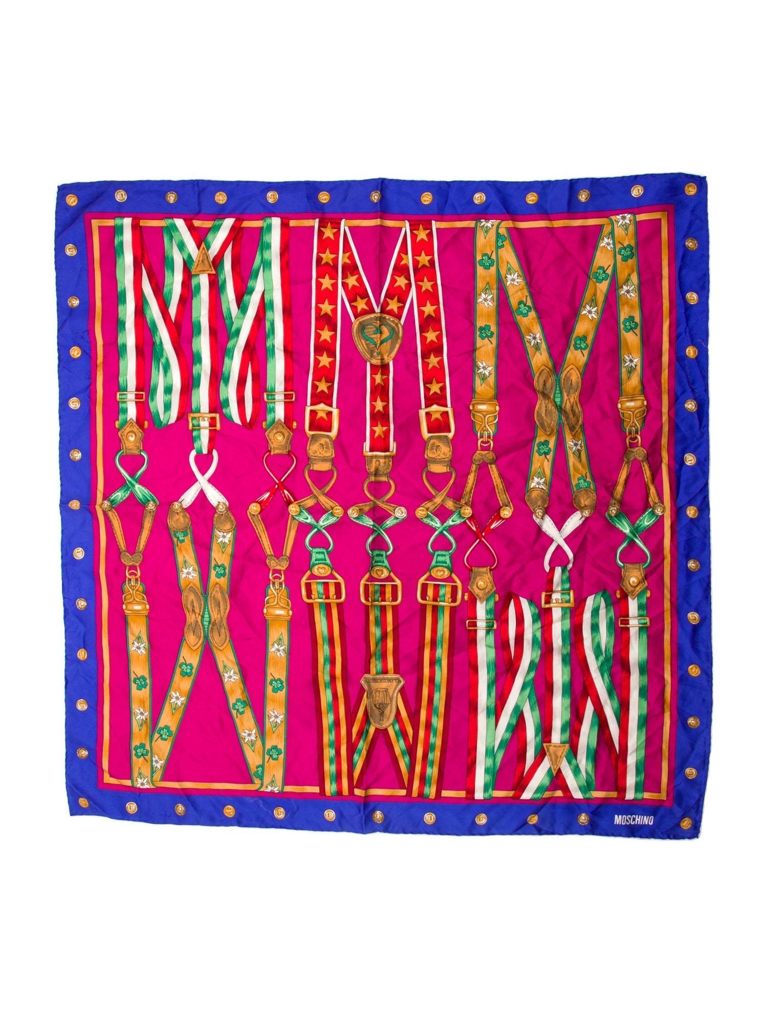 Moschino Silk Vintage Scarf