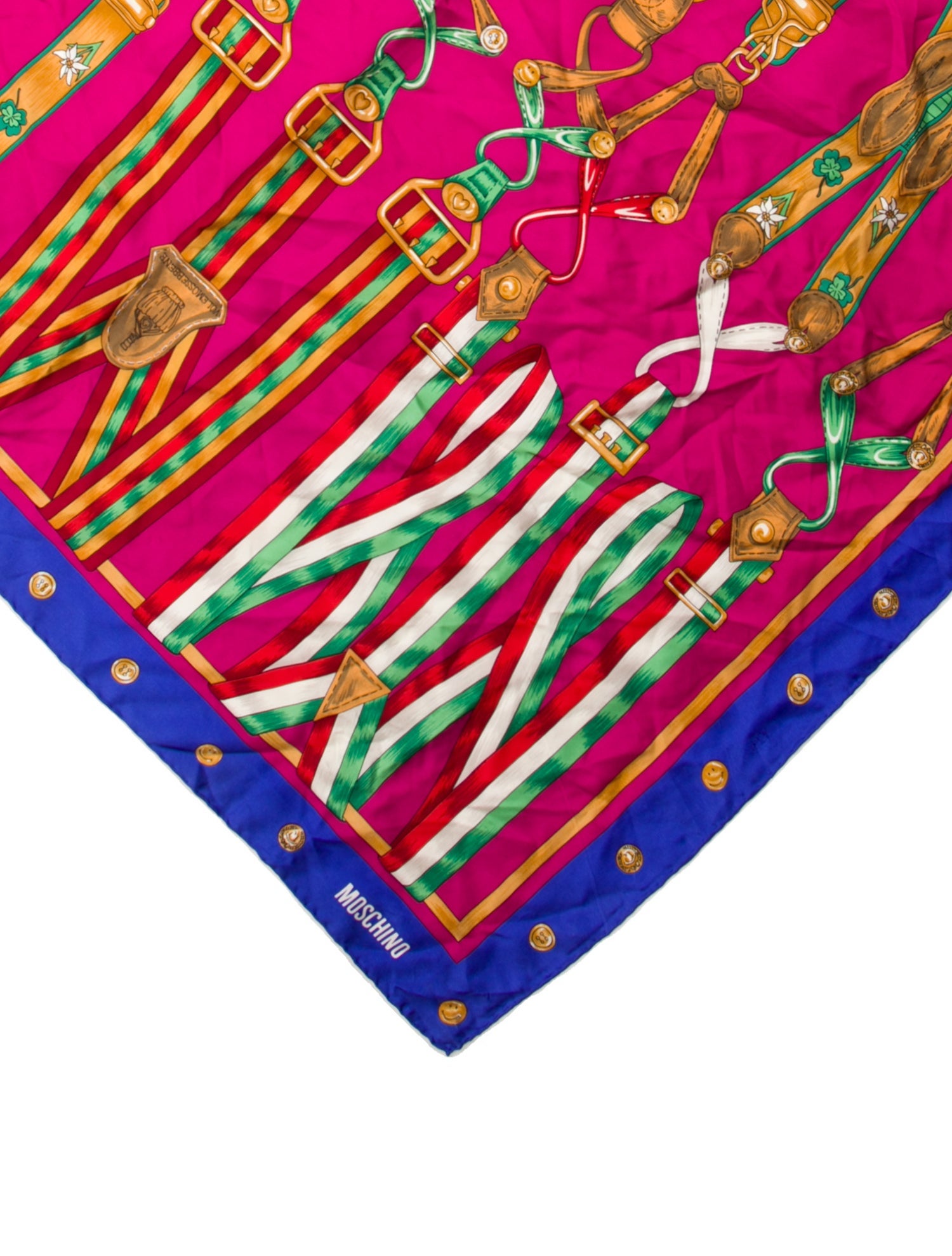 Moschino Silk Vintage Scarf