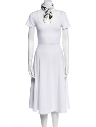 Moschino Silk Floral Print Scarf