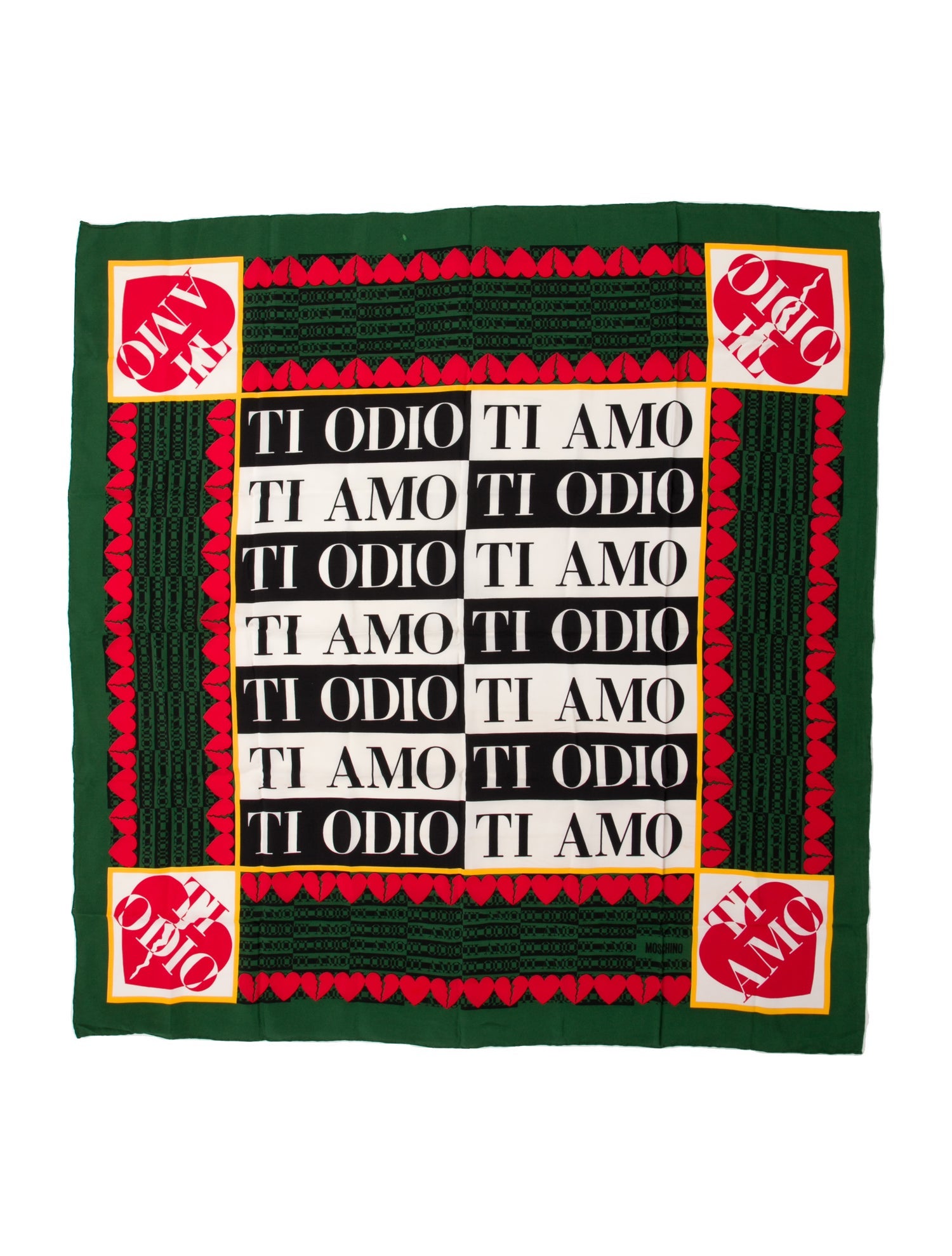 Moschino Silk Vintage Scarf