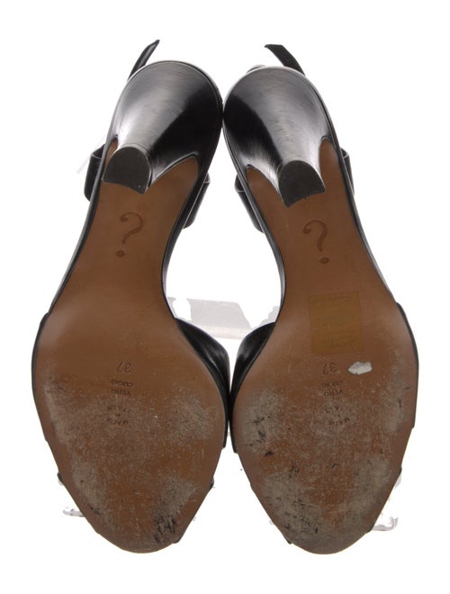 Moschino Leather Slingback Pumps