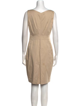 Moschino V-Neck Knee-Length Dress