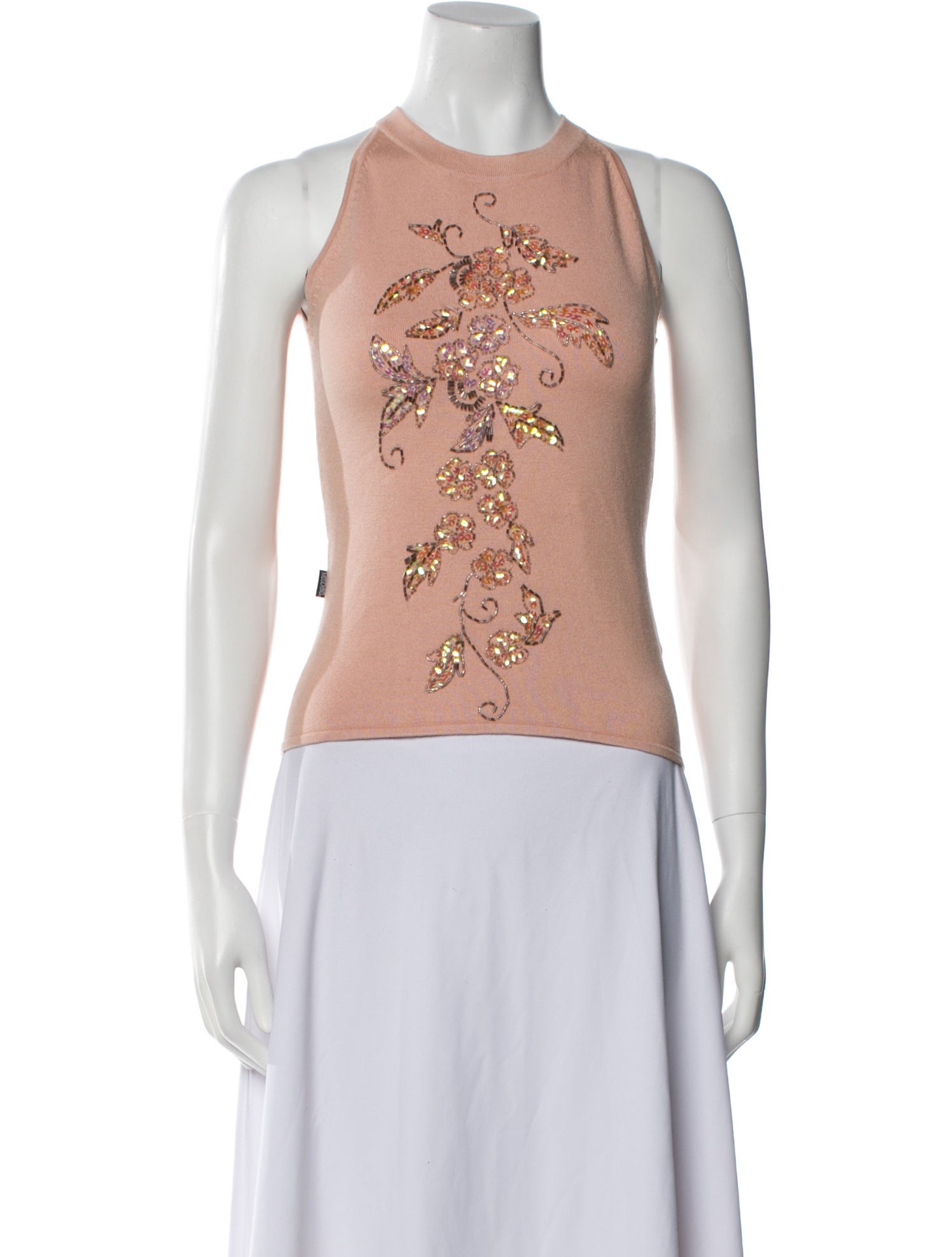 Moschino Jeans Silk Graphic Print Top