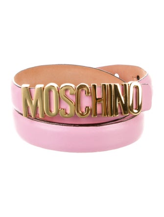 Moschino Skinny Leather Belt