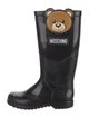 Moschino Rubber Graphic Print Rain Boots