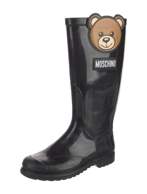 Moschino Rubber Graphic Print Rain Boots
