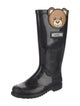 Moschino Rubber Graphic Print Rain Boots